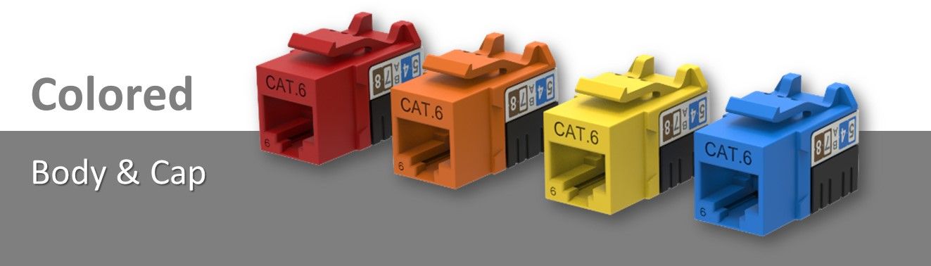 Tegye színessé a Cat6 dugaszt lyukasztó típusúvá